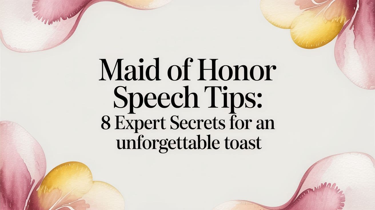Maid of Honor Speech Tips: 8 Expert Secrets for an Unforgettable Toast