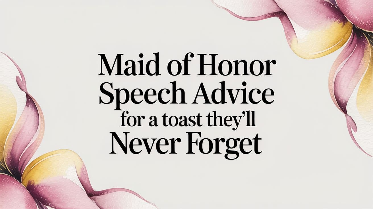 Maid of Honor Speech Advice for a Toast They'll Never Forget