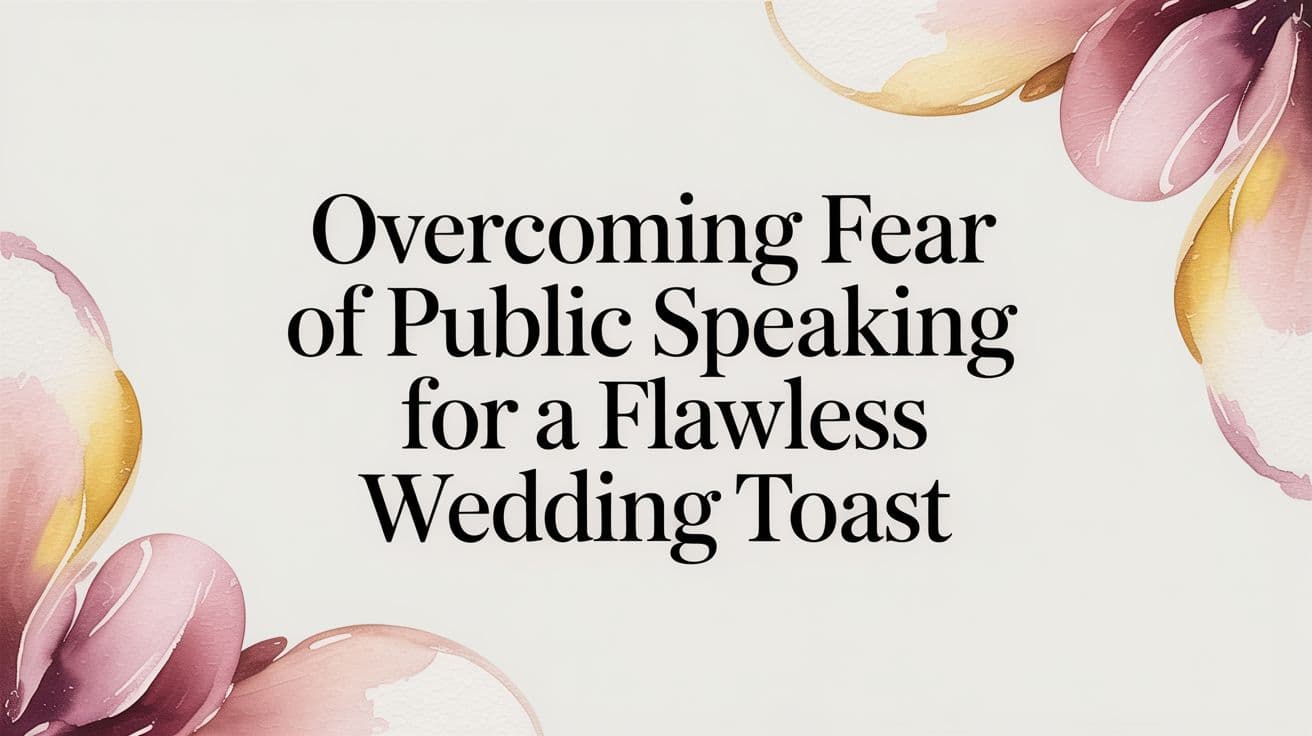 Overcoming Your Fear of Public Speaking for a Flawless Wedding Toast